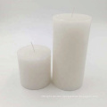 Hot Sale Unscented Customized White Pillar Paraffin Wax Candles for Wedding